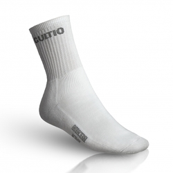 Ponožky s aktivním stříbrem polofroté, vysoké, bílá