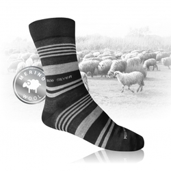 Ponožky z MERINO vlny a stříbra - letní Gultio 3101